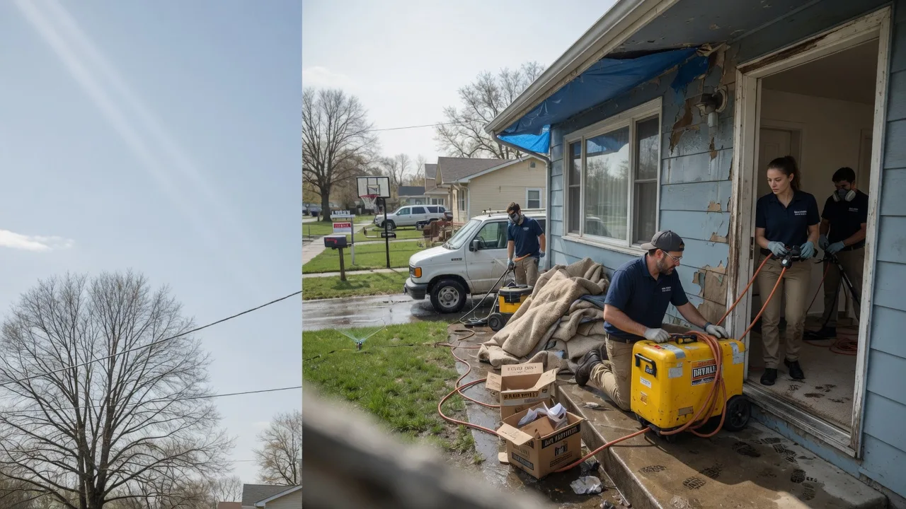 Basement Flood Cleanup in Bunker Hill, KS near me